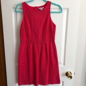 GAP Pink Eyelet Lace Sleeveless Dress